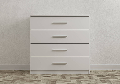 Комод Авангард 4 ящика (белый)